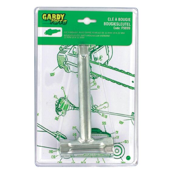 Clé à bougie avec carré femelle 11 mm - GARDY PARTS