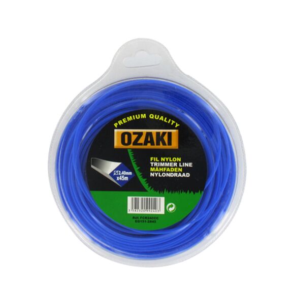 Coque fil nylon carré Ø2,40 mm, 45 m - OZAKI