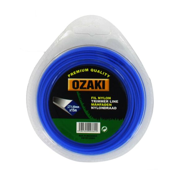 Coque fil nylon carré Ø1,60 mm, 15 m - OZAKI