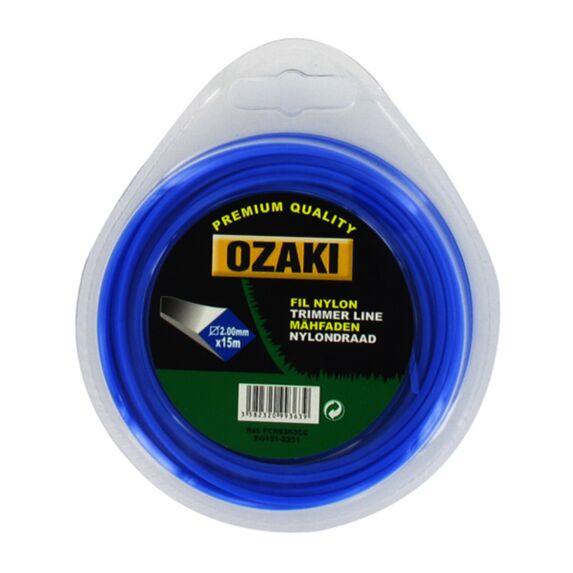 Coque fil nylon carré Ø2 mm, 15 m - OZAKI