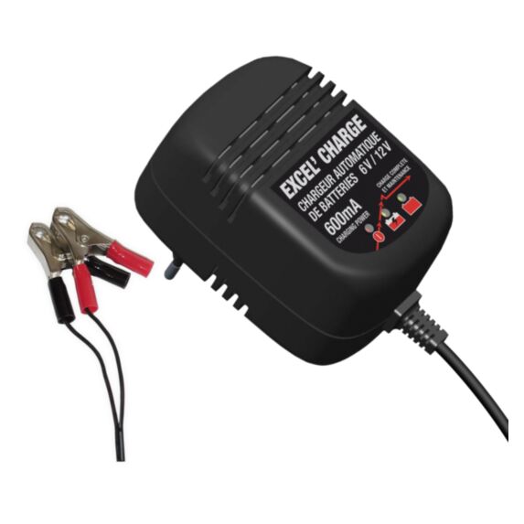 Chargeur 6-12V 600 mA 100% automatique