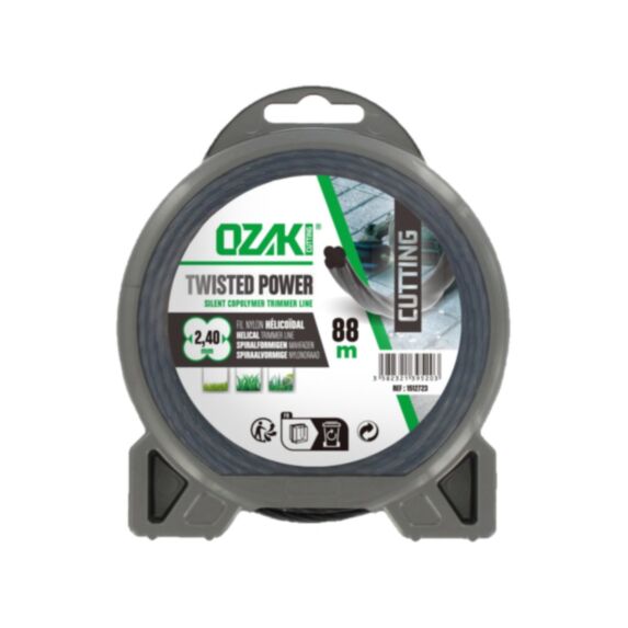 Fil nylon hélicoïdal 2,40 mm x 88 m - OZAKI