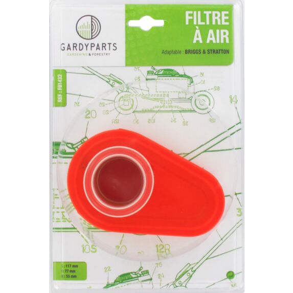 Filtre à air adaptable Briggs & Stratton F91432 - GARDY PARTS