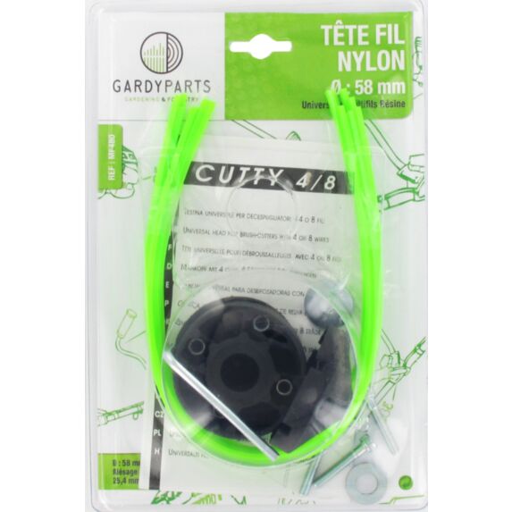 Têtes de débrousailleuses universelles - GARDY PARTS