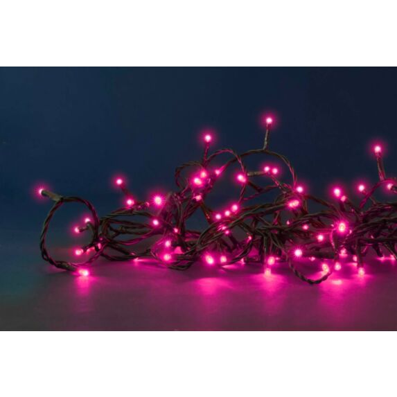 Guirlande flicker 128 led rose 8m - BLACHERE