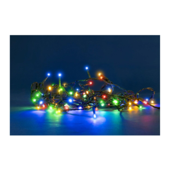 Guirlande flicker 64 led multicolore 5m - BLACHERE