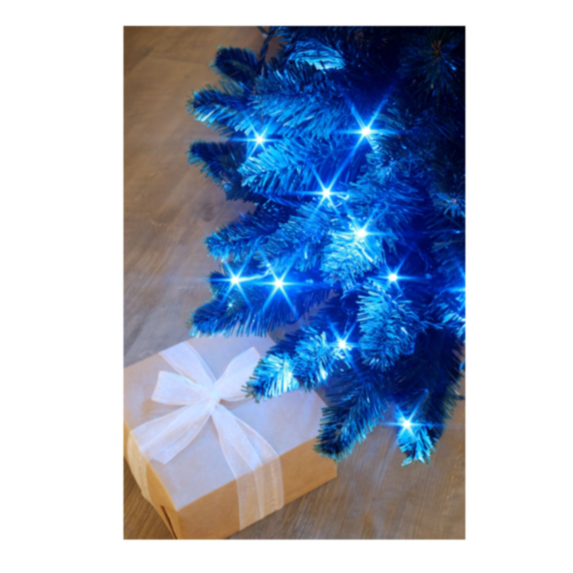 Guirlande de Noël Flicker 128 led bleu - 8 m - BLACHERE