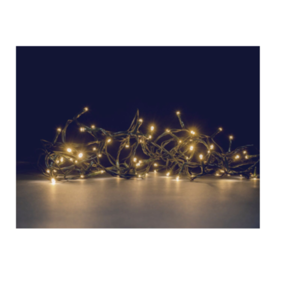 Guirlande de Noël Flicker 128 led blanc chaud - 8 m - BLACHERE