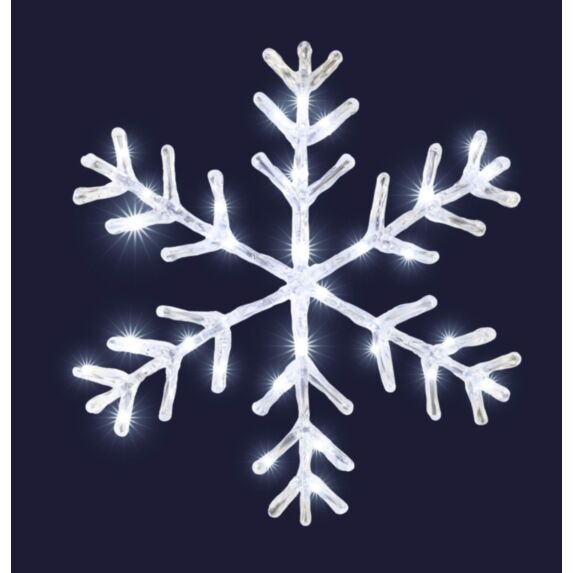 Décoration de Noël Flocon de Neige Cimier Micro LED - BLACHERE