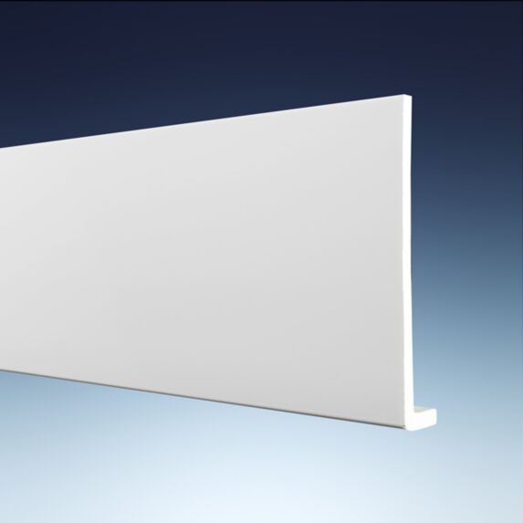 Planche de rive PVC Epaisseur 9mm H225mm 3m Blanc