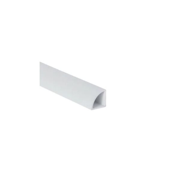 Quart de rond PVC blanc 2600x12x12mm