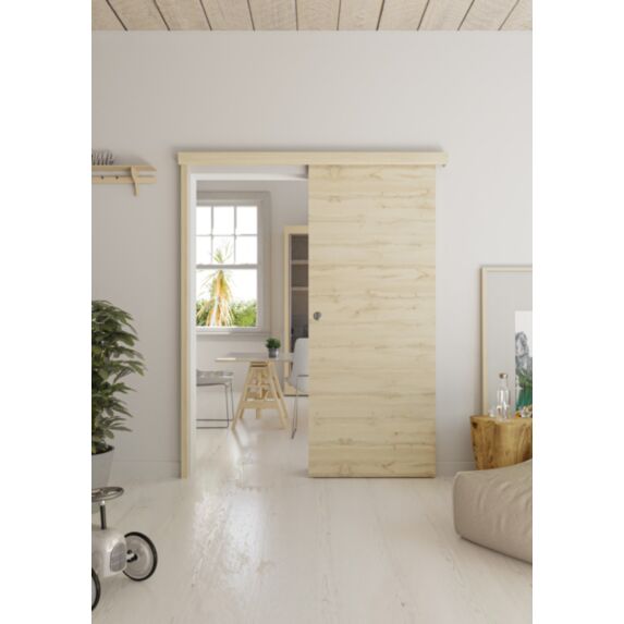 Kit Porte coulissante Tokyo Bois 204x83x4cm