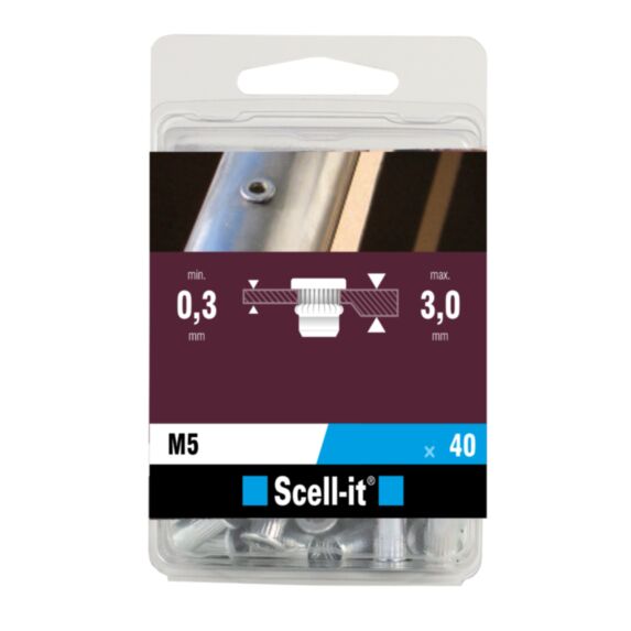 Boîte de 40 écrous à sertir - M3 - SCELL IT