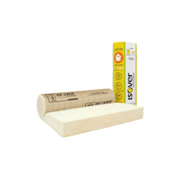 Rouleau de laine de verre combles perdus/plafonds Ep.300mm 2,6x1,2m R=7,50 - ISOVER