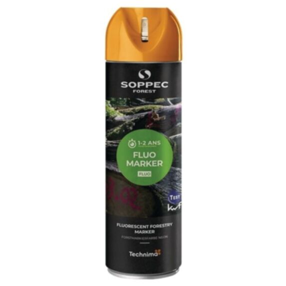 Traceur forestier fluorescent 500ml orange - SOPPEC