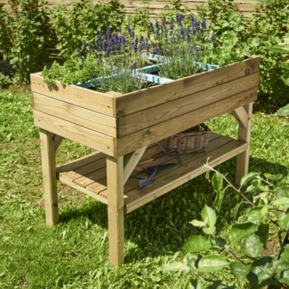 Carre Potager Bois Paprika 120x60cm - CERLAND