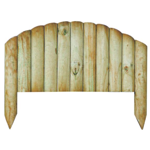 Bordure de jardin Bocage arquée bois H26-40xL.55cm - FOREST STYLE