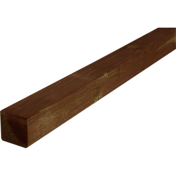 Poteau Carré Marron 7x7x180cm - CERLAND