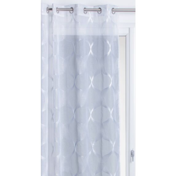 Voilage Sismo 140x260cm blanc 011 - ROCLE