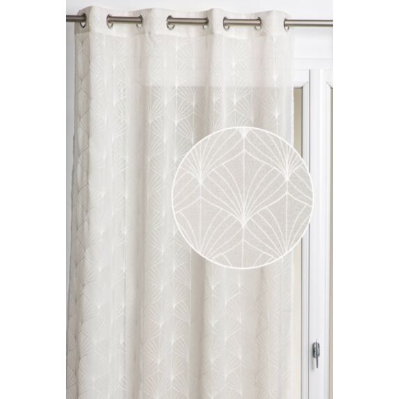 Voilage Baker 140x260cm ivoire 021 - ROCLE