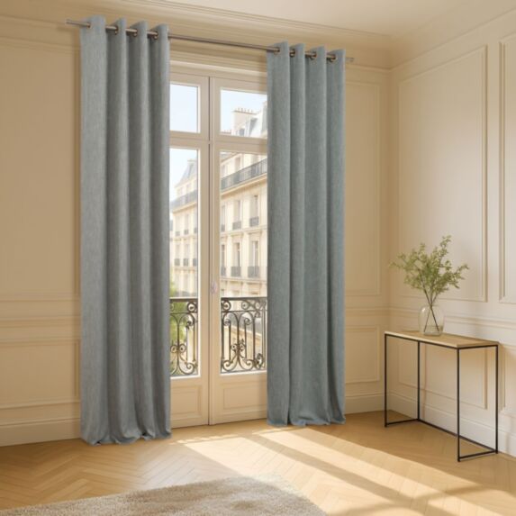 Rideau Nattia bleu 140x250 - ROCLE