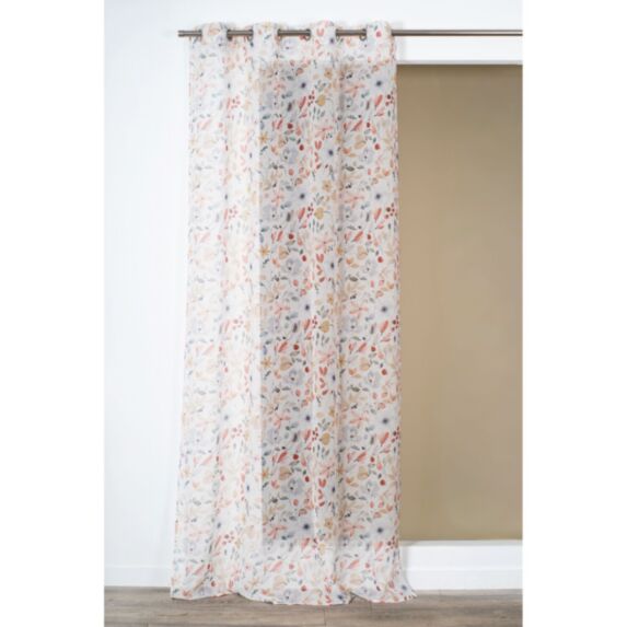 Panneau voilage imprimé fleur 140x240 multico - ROCLE
