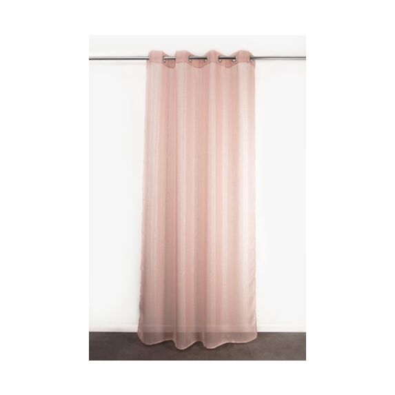 Voilage 135x260cm Elaura Rose Clair