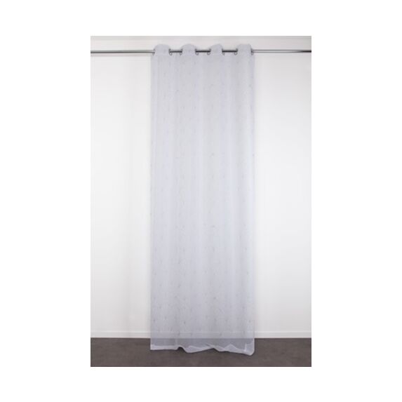 Voilage 140x280cm Luciana Blanc Silver
