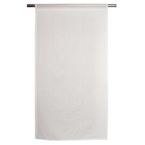 2 Vitrages 60x90cm Joanie Blanc Silver