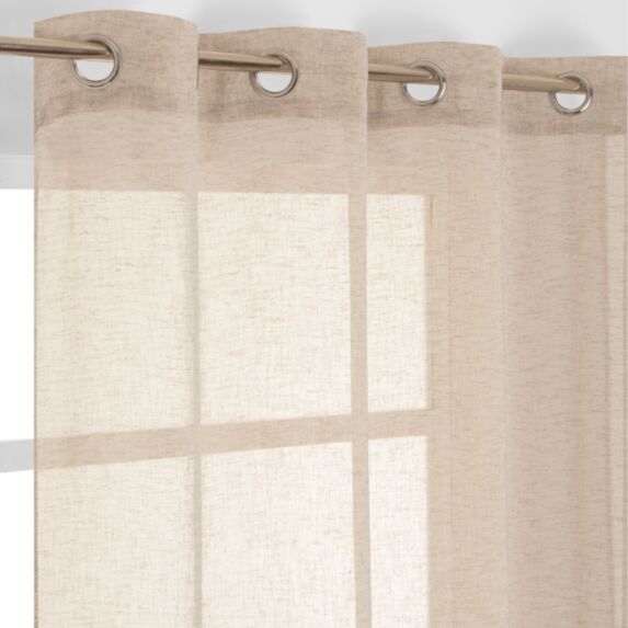 Voilage Vivy 135x240cm beige 8 oeillets - JBY