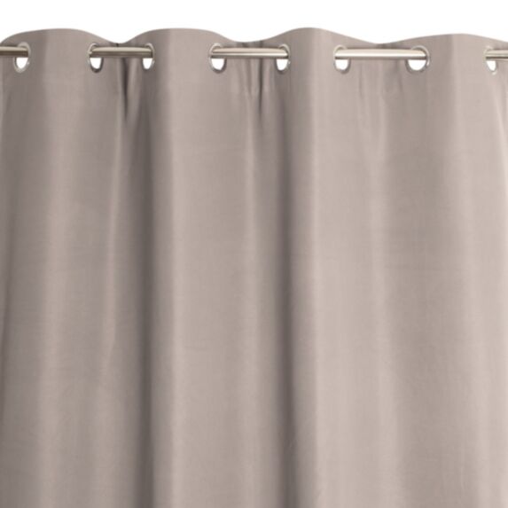 Rideau thermique à oeillets Must 138x240cm taupe - JBY CREATION