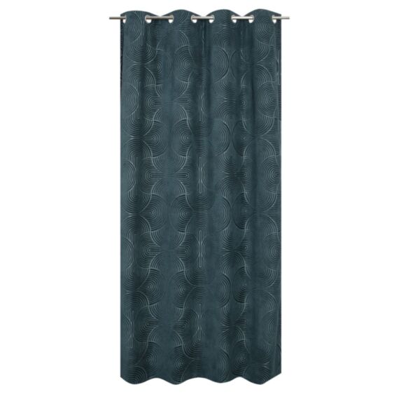 Rideau Aliciana 135x240cm bleu canard - JBY
