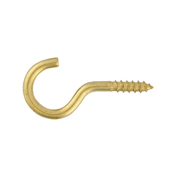 5 crochets à vis laiton 3,5x20 - INVENTIV