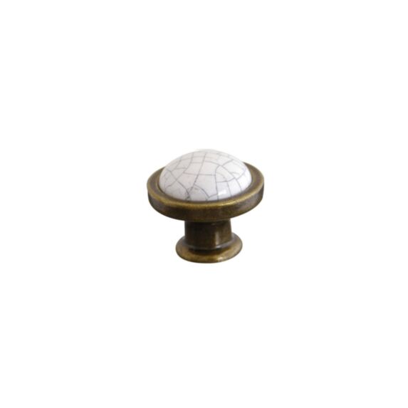 Bouton meuble Classique Laiton Vieilli ø38mm h33mm - B BEAUTY