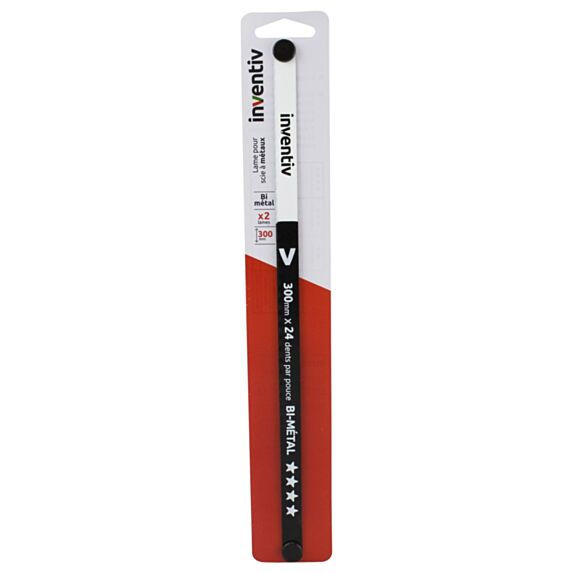 2 Lames métal qualite bi-metal 300mm - INVENTIV