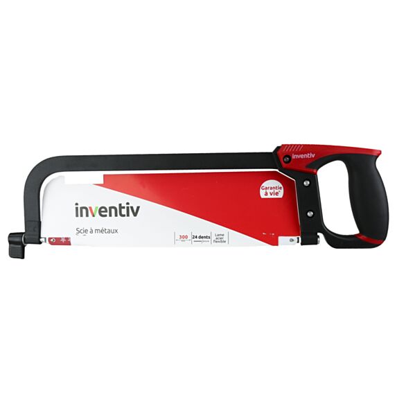 Scie à métaux 300mm poignée tri-matière - INVENTIV