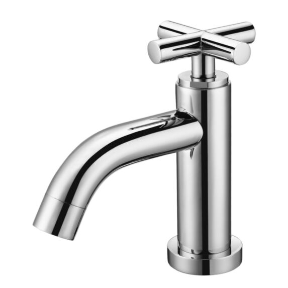 Robinet lave main eau froide chromé H. 138 mm - INVENTIV