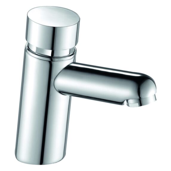 Robinet lave-main Temporisé à poussoir Push Trim chromé - INVENTIV