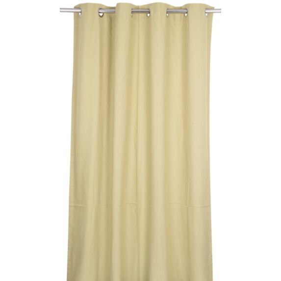 Rideau en coton coton Jaya vert kaki 140x240 cm - INVENTIV