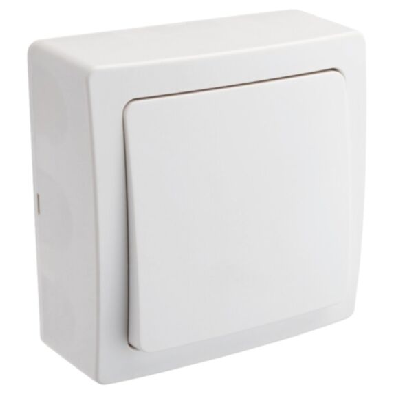 Bouton Poussoir Renov'Line en Saillie Blanc - INVENTIV'