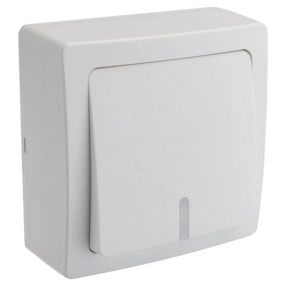 Interrupteur Renov'Line Va Et Vient en Saillie Lumineux Argent - INVENTIV'