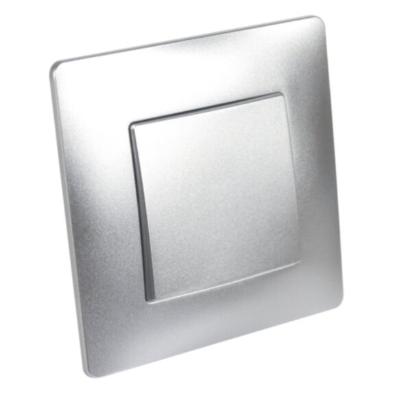 Interrupteur Di-Line Va Et Vient à Encastrer Argent - INVENTIV'