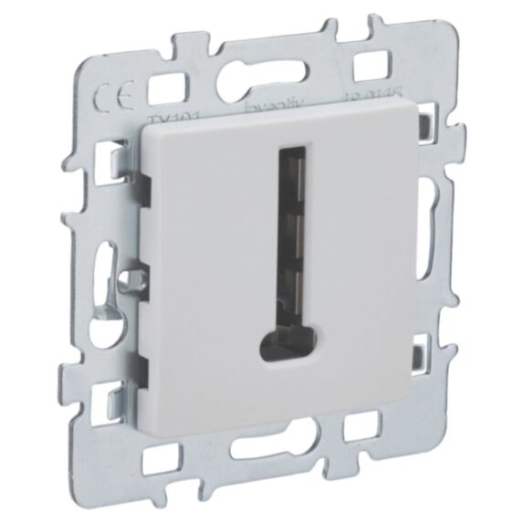 Prise Téléphone Di-Line Blanc - INVENTIV'