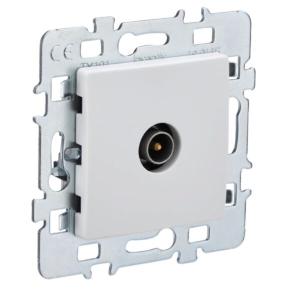 Prise Télévision Di-Line Blanc - INVENTIV'