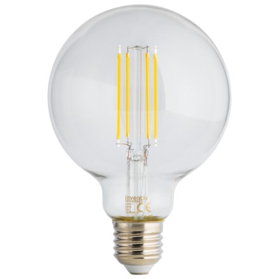 Ampoule Retroled transparent E27 806lm 7W blanc chaud - INVENTIV