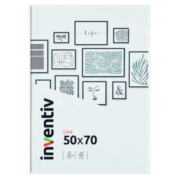 Cadre Photo PVC 50x70cm Blanc - INVENTIV