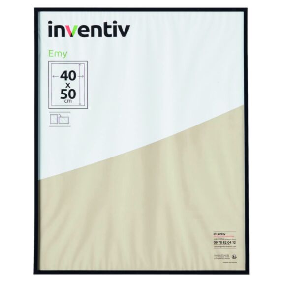 Cadre Photo PVC 40x50cm Noir - INVENTIV