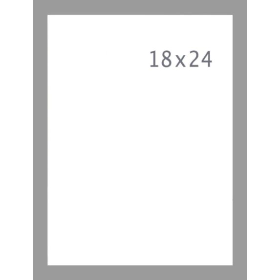 Cadre Photo PVC 18x24cm Silver - INVENTIV