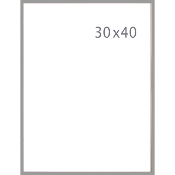 Cadre Photo PVC 30x40cm Silver - INVENTIV