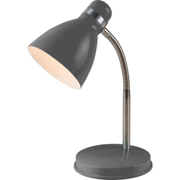 Lampe de bureau Pastel E27 gris foncé - INVENTIV